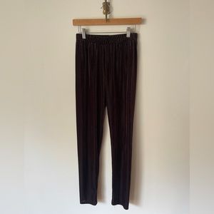 Vintage brown ribbed leggings